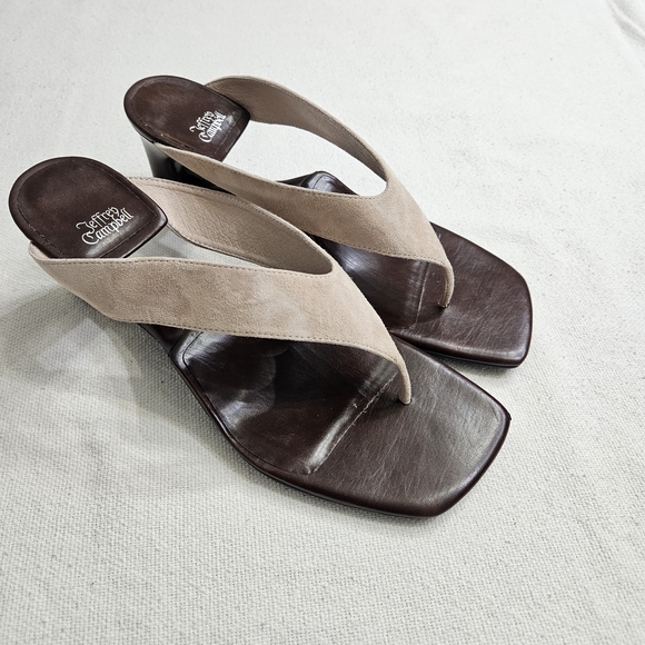 Jeffrey Campbell Shoes - Jeffrey Campbell Flip-Side Sandal Womens Size 8.5 Tan Suede